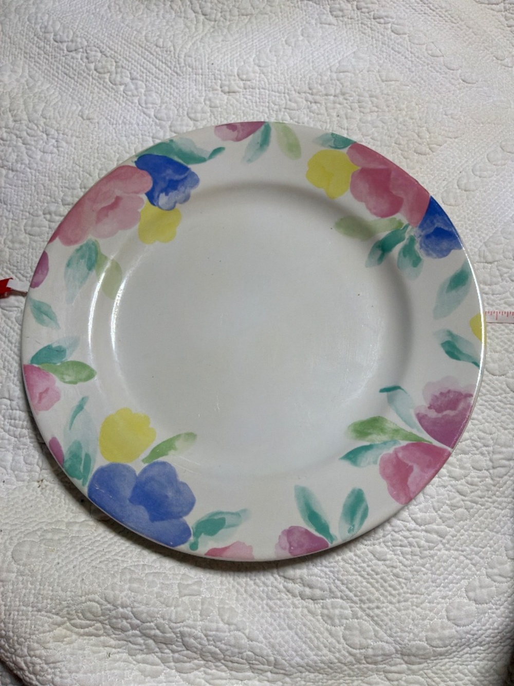 Signature Housewares Riviera Van Beers Spring Affair Stoneware Plate Floral Wate